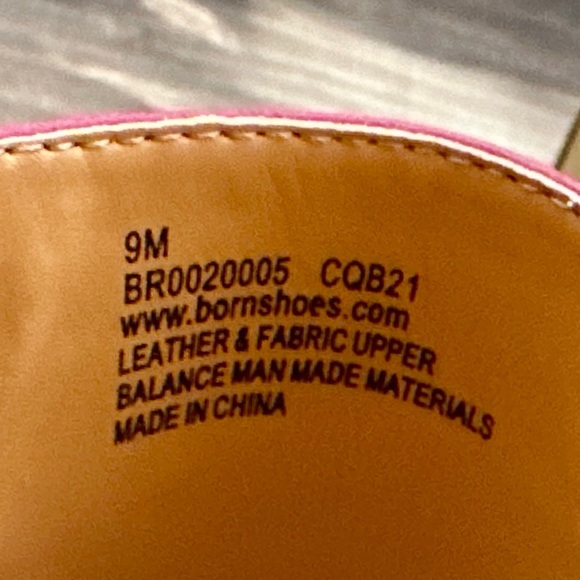 NIB Born Shore Slide Sandal Red Fabric Combo 9M 40.5 - Picture 11 of 12